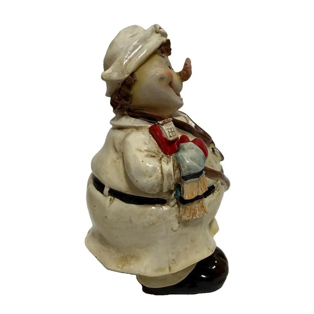 Christmas Snowman Nurse Figurine Resin Holiday Medical Stethoscope 6